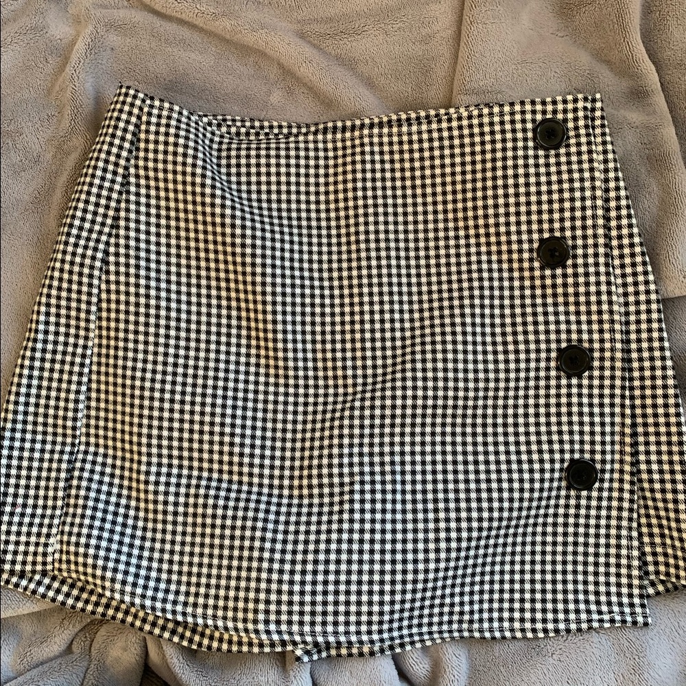 Kendall & Kylie Gingham Print Mini Skort